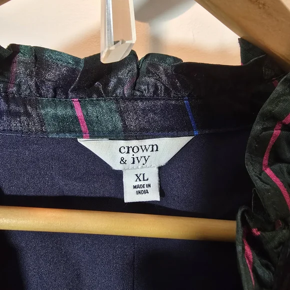 Crown & Ivy Multicolor Ruffle Blouse - Picture 5 of 6